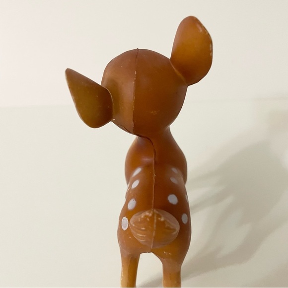 Vintage Bambi Deer Fawn Hard Plastic Figurine 6” Tall Hong Kong - Picture 14 of 16
